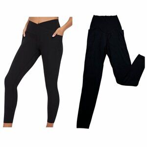 Aerie Offline Real Me Xtra High Rise Crossover 7/8 Leggings Black XS Pockets